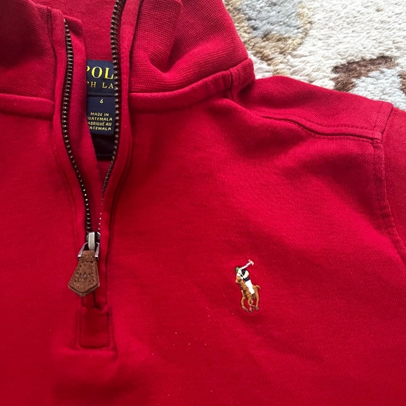 Polo Ralph Lauren Boys Quarter Zip Pullover - Picture 2 of 7